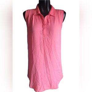H&M Sleeveless Tunic In Salmon Pink Size 4